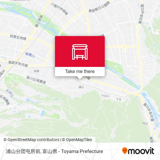 浦山分団屯所前 map
