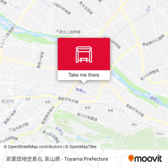 若栗団地交差点 map