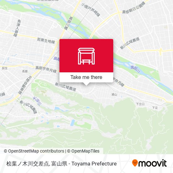桧葉ノ木川交差点 map