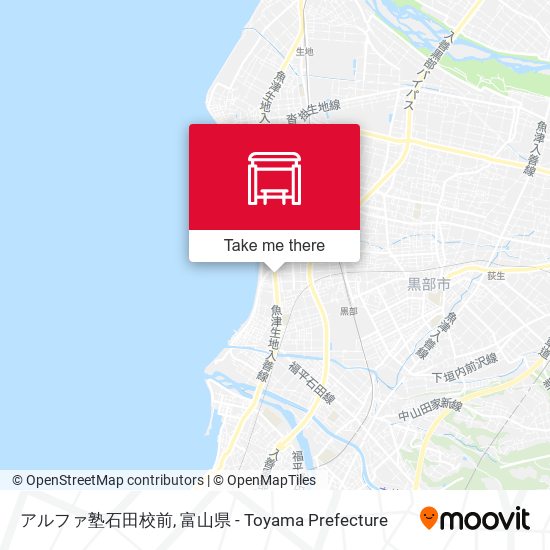 アルファ塾石田校前 map