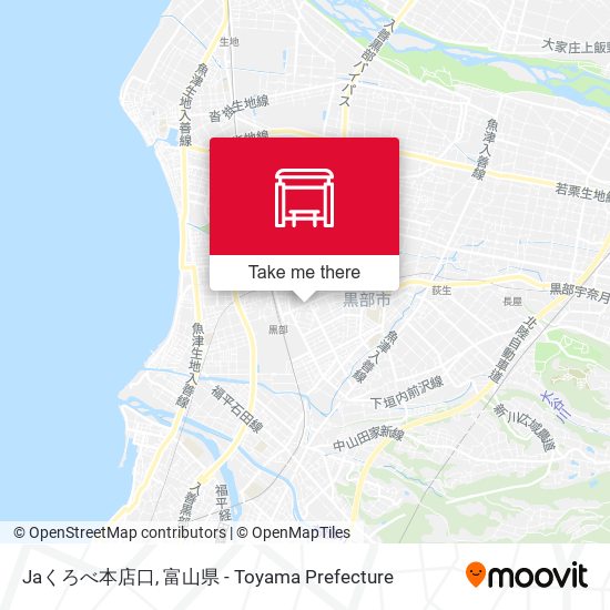 Jaくろべ本店口 map