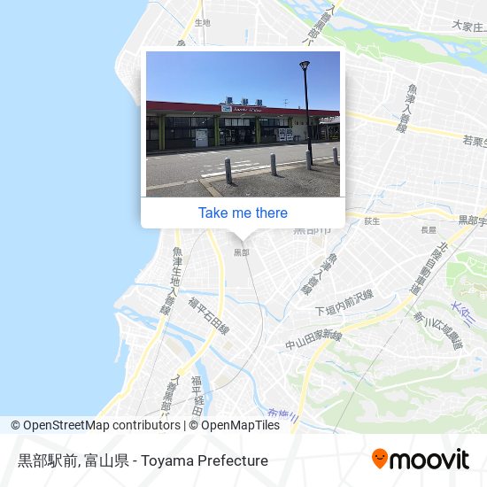 黒部駅前 map