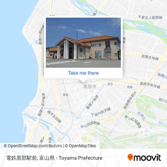 電鉄黒部駅前 map