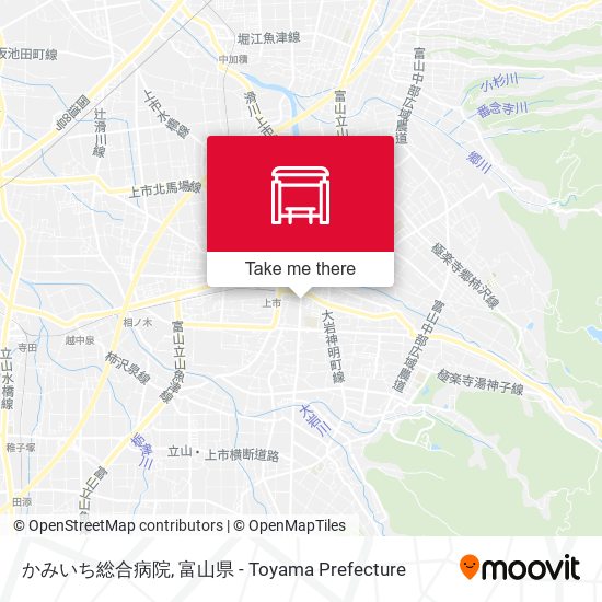 かみいち総合病院 map