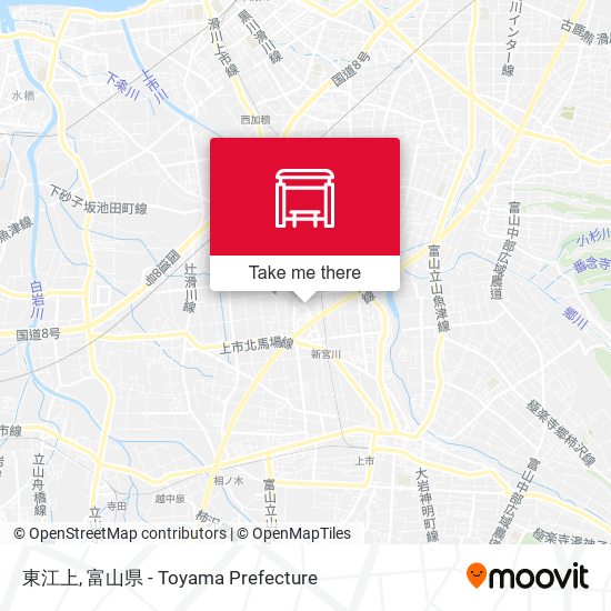 東江上 map