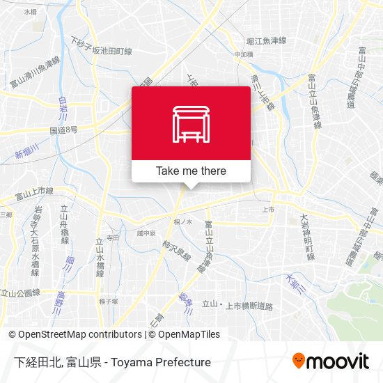 下経田北 map