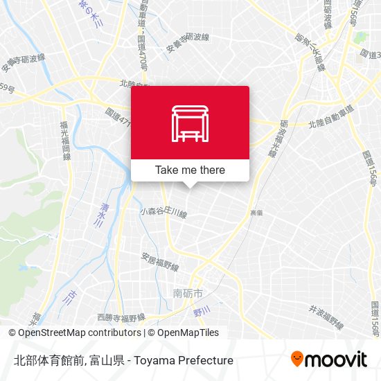 北部体育館前 map