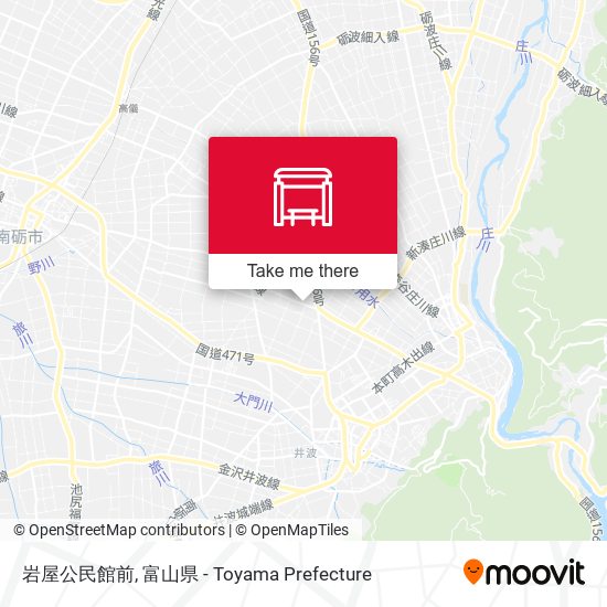 岩屋公民館前 map