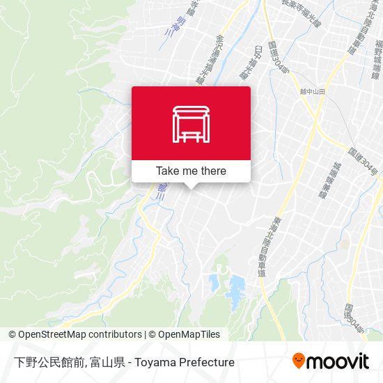 下野公民館前 map
