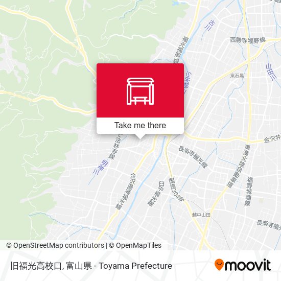 旧福光高校口 map