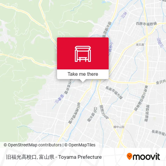 旧福光高校口 map