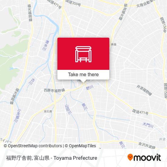 福野庁舎前 map