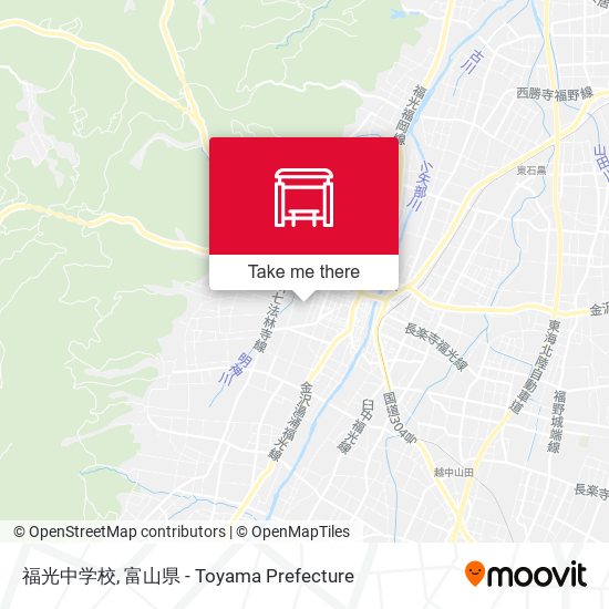 福光中学校 map