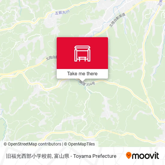 旧福光西部小学校前 map