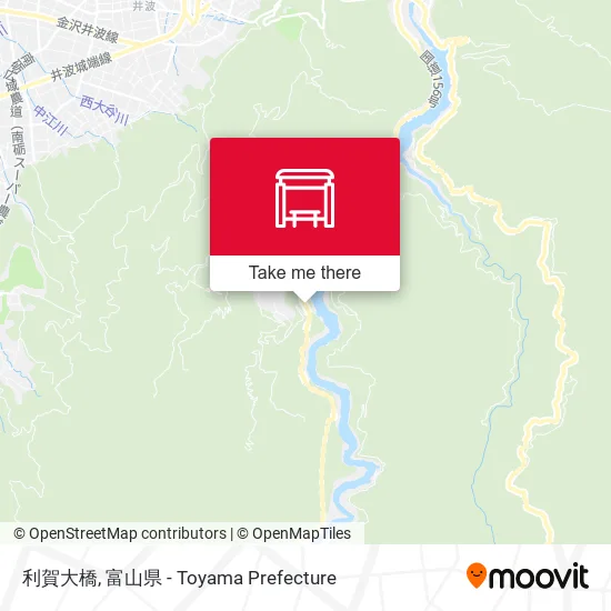 利賀大橋 map