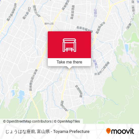 じょうはな座前 map