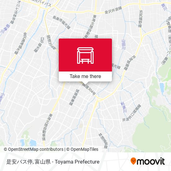 是安バス停 map
