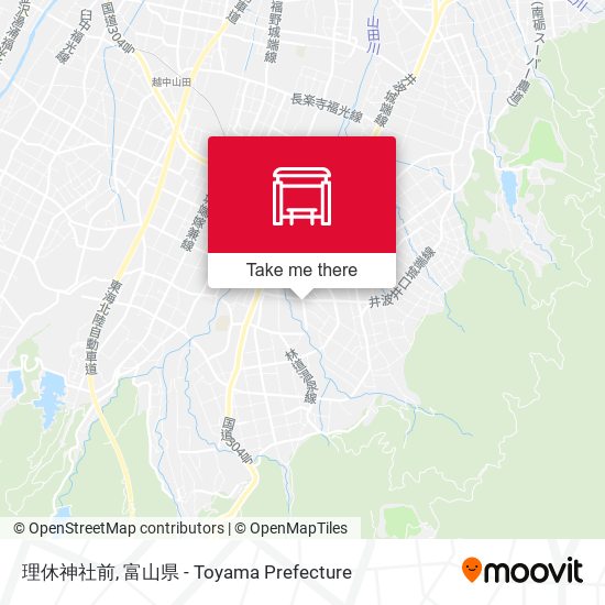 理休神社前 map