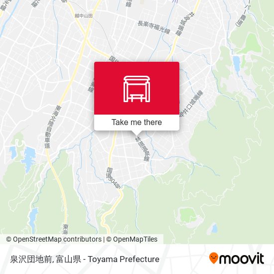 泉沢団地前 map