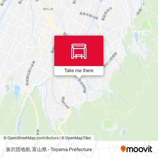 泉沢団地前 map