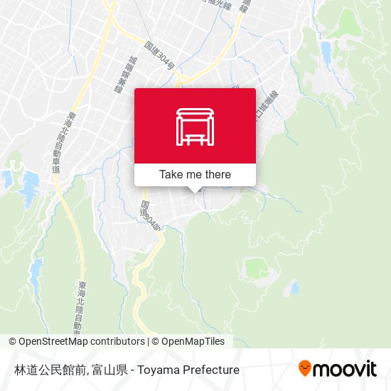 林道公民館前 map