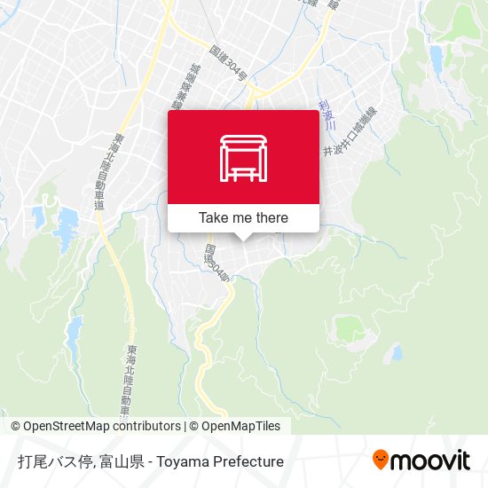 打尾バス停 map