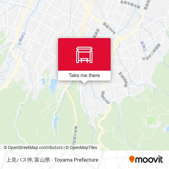 上見バス停 map