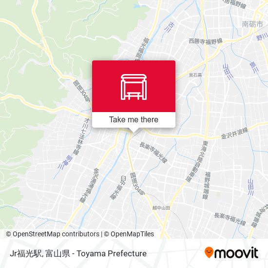 Jr福光駅 map