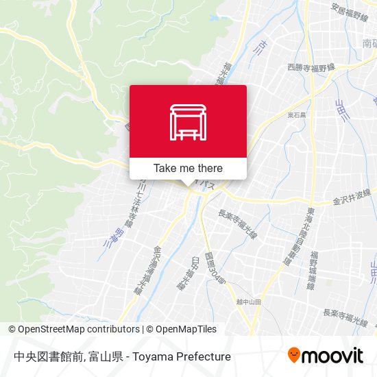中央図書館前 map