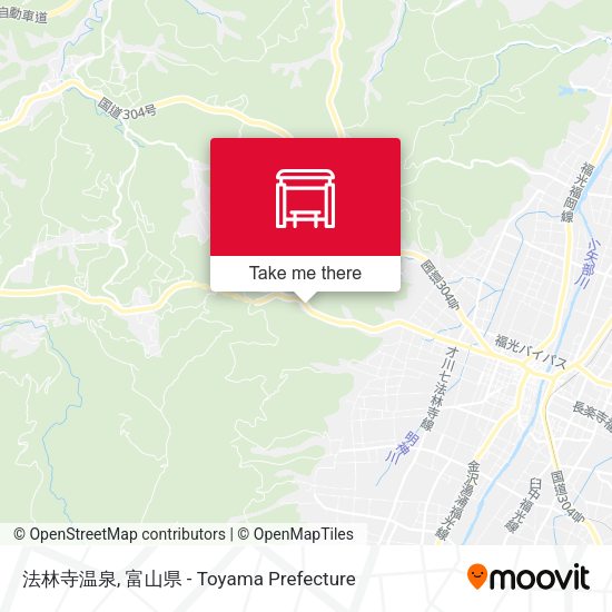 法林寺温泉 map