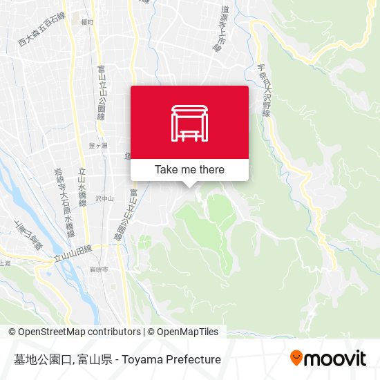 墓地公園口 map