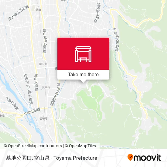 墓地公園口 map