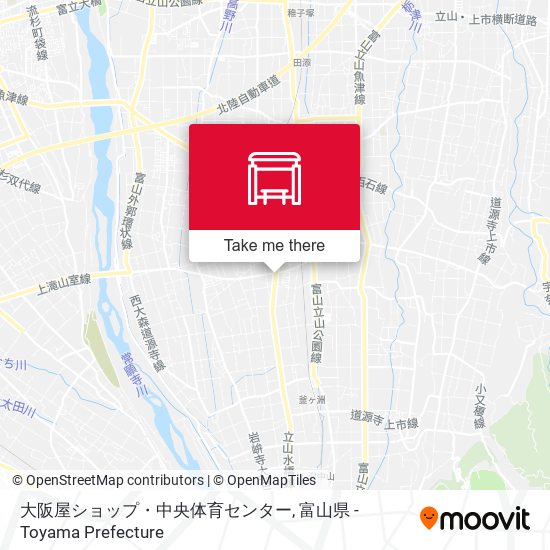 大阪屋ショップ・中央体育センター map