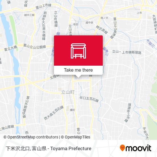 下米沢北口 map
