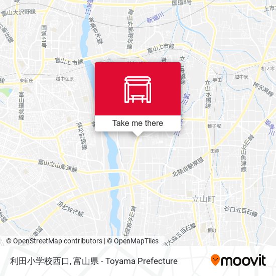 利田小学校西口 map