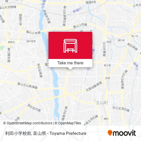 利田小学校前 map
