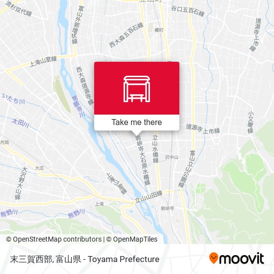 末三賀西部 map