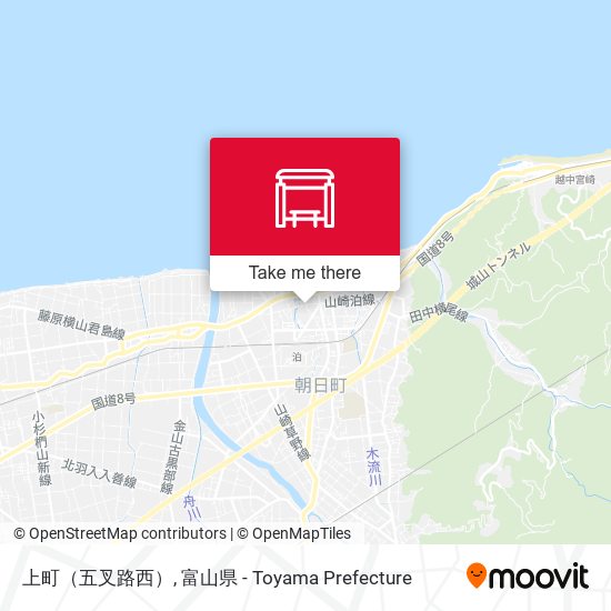 上町（五叉路西） map