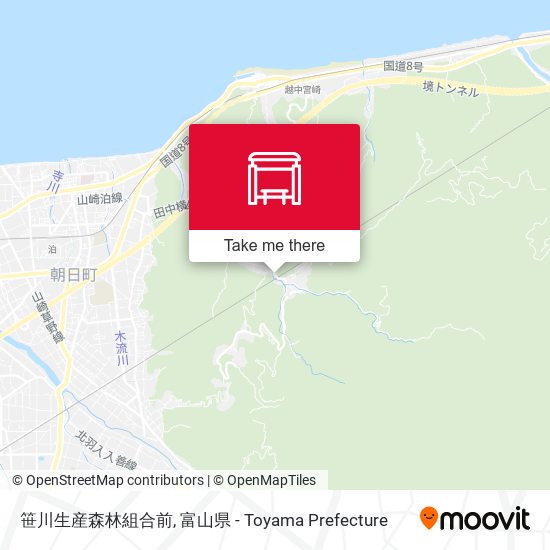 笹川生産森林組合前 map