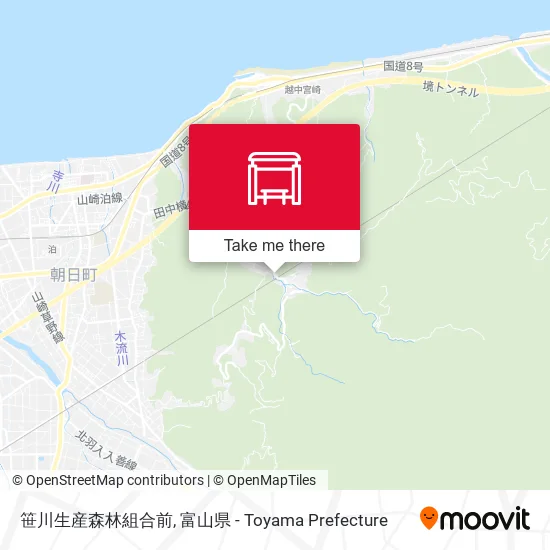 笹川生産森林組合前 map