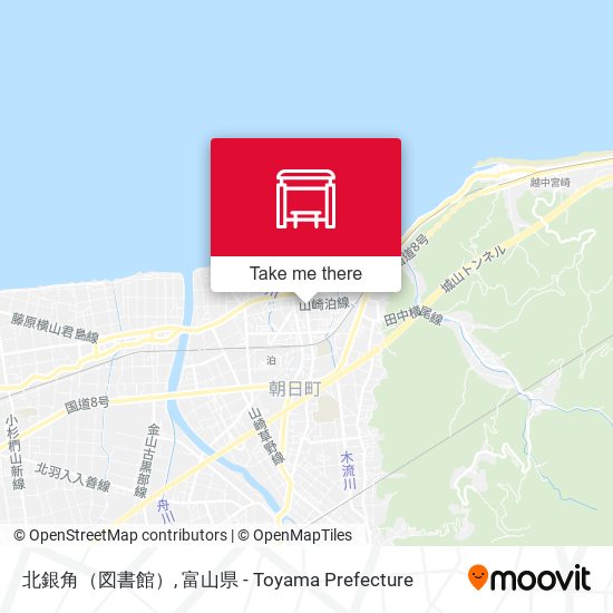 北銀角（図書館） map
