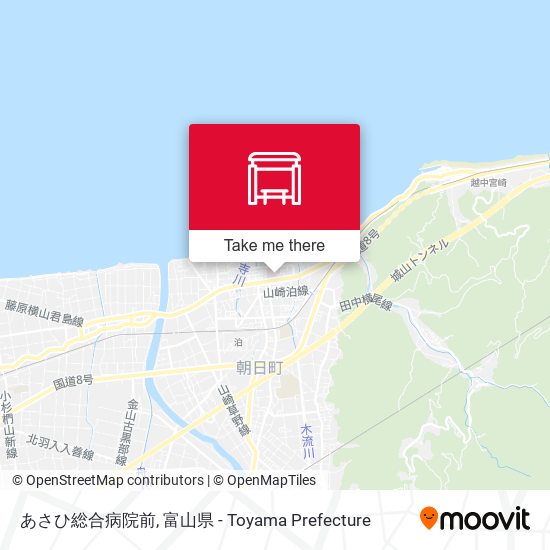 あさひ総合病院前 map
