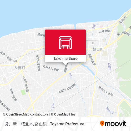 舟川新・桜並木 map