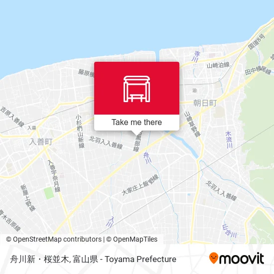 舟川新・桜並木 map