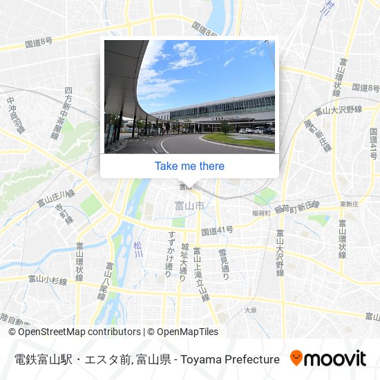 電鉄富山駅・エスタ前 map