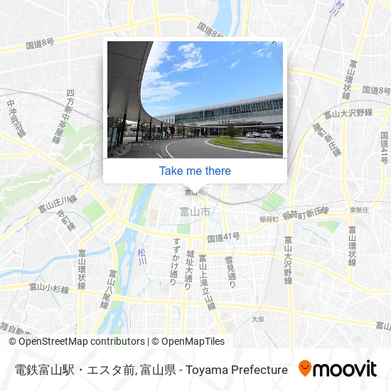 電鉄富山駅・エスタ前 map