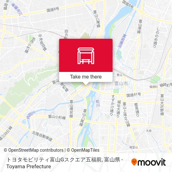 トヨタモビリティ富山Gスクエア五福前 map