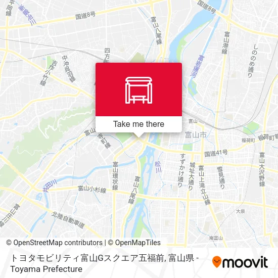 トヨタモビリティ富山Gスクエア五福前 map