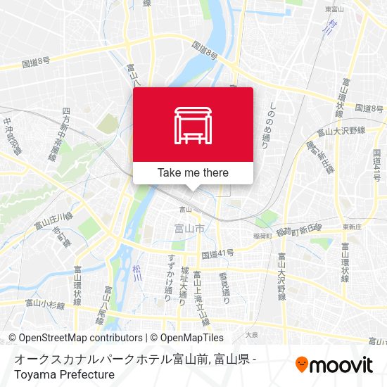オークスカナルパークホテル富山前 map