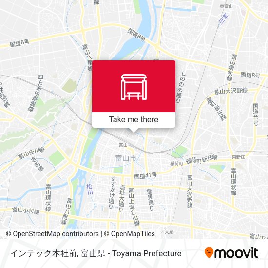 インテック本社前 map